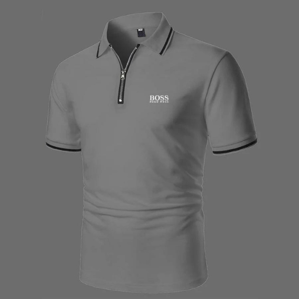 Business Zippered Poloshirt